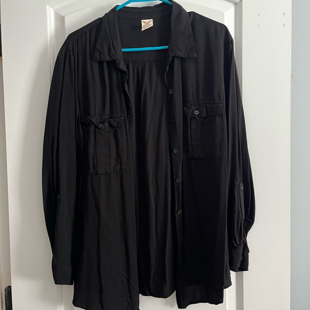 Faded Glory Black Lightweight Shirt